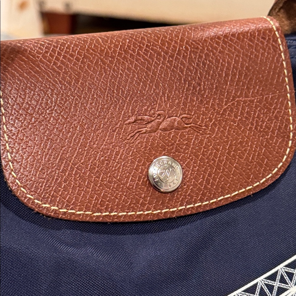 Longchamp Tote Navy Le Pliage Limited Edition Eiffel Tower Bag - Picture 12 of 17